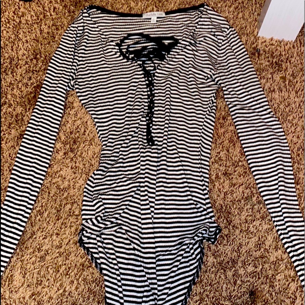 striped button up shirt